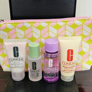 Clinique Set Cleanser Makeup Remover Lotion with Bag